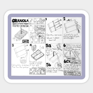 IKEA ASSEMBLY INSTRUCTIONS: Granola Bar B-day Cake Sticker